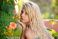 Girl showing her pierced pussy