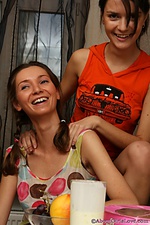 6 cute teen girls have very hot lesbian sex