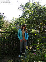 Girl in blue coatee Girl in blue coatee