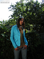 Girl in blue coatee Girl in blue coatee