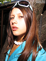 Girl in blue coatee Girl in blue coatee