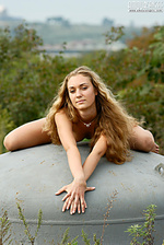 Long-haired teen Long-haired teen