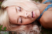 Sexy nude teen in forest