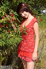 Girl takes off clothes