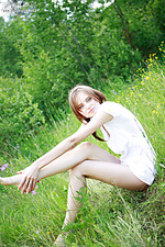 Teen poses outdoors Teen poses outdoors