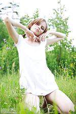 Teen poses outdoors Teen poses outdoors