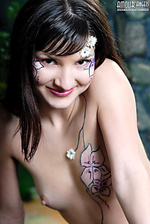 Nude body art Nude body art