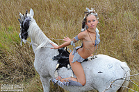 Erotic teen posing