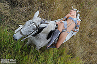 Erotic teen posing