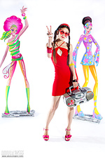 Teen with recorder Teen with recorder