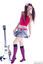 Sexy cutie stripping