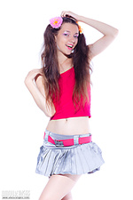 Sexy cutie stripping