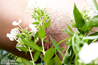 Naked in backyard Naked in backyard