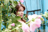 Naked in backyard Naked in backyard