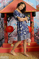 Teasing in sexy uniform Teasing in sexy uniform