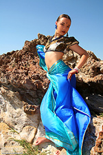 Perfection in a blue cape