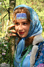 Cute babe teasing outdoor