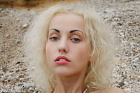 Skinny honey on the beach