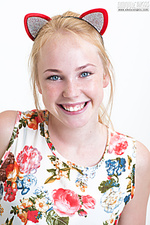 Blonde beauty in outfit