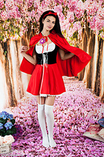 Slim dark haired beauty