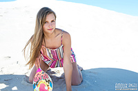 Cutie playing in the sand