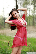 Red peignoir Red peignoir