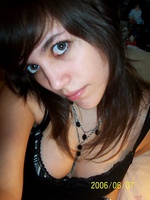 Horny bitch showing her tits