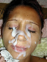 Sexy chicks with my hot sperm covering their sweet faces