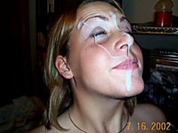 Sexy chicks with my hot sperm covering their sweet faces