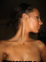 Sexy brunette with fantastic body