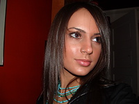 Sexy brunette with fantastic body