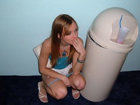 Hot pics of hot babes sitting on the toilet