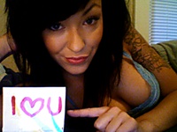 I made these pictures while skyping my ex