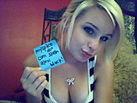 Hot pictures of a sweet blonde teen