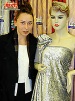 Slender coed stripping