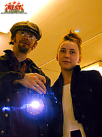 Slender coed stripping