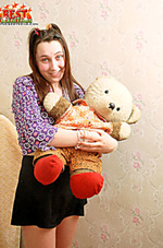 Nasty babe with dildos