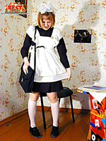 Russian schoolgirl teasing