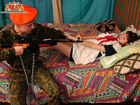 Pregnant teen girl