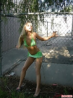 Jana models her new bikini on a bike Jana models her new bikini on a bike