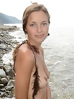 Fantastically sexy sweetheart giving all she can for the perfect photo collection. Amazingly hot girlfriend on the nudist beach.