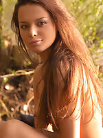 Beautiful forest fairy totally naked on the lawn. Beautiful forest fairy totally naked on the lawn.