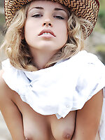 Our own american cowboy girl naked girl in field.