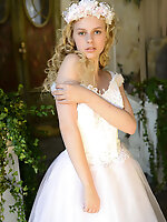 Nothing celebrates a wedding more than the bride herself stripping out of her sexy clothes to show off her hot pussy.