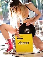 Horny DJ gets naked on the dance floor Horny DJ gets naked on the dance floor