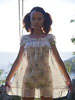 Ordinary girls can be horny too. This sweet, fresh but extra naughty babe shows the fact. Her roped pussy waits for fun.