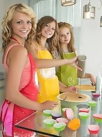 This sweet teen group is dedicated to pure female fun. Fantastic babes giving each other pleasure of lifetime in the kitchen of love. Exclusive Teen P