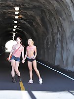 Melody and lena public nudes