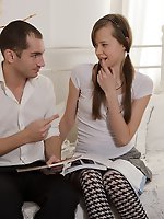 Lil teen hottie gets extra lessons of sex