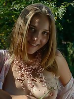 Slutty teen has a few naughty things she wants to show off to you as she lets all her clothes slowly slip off.